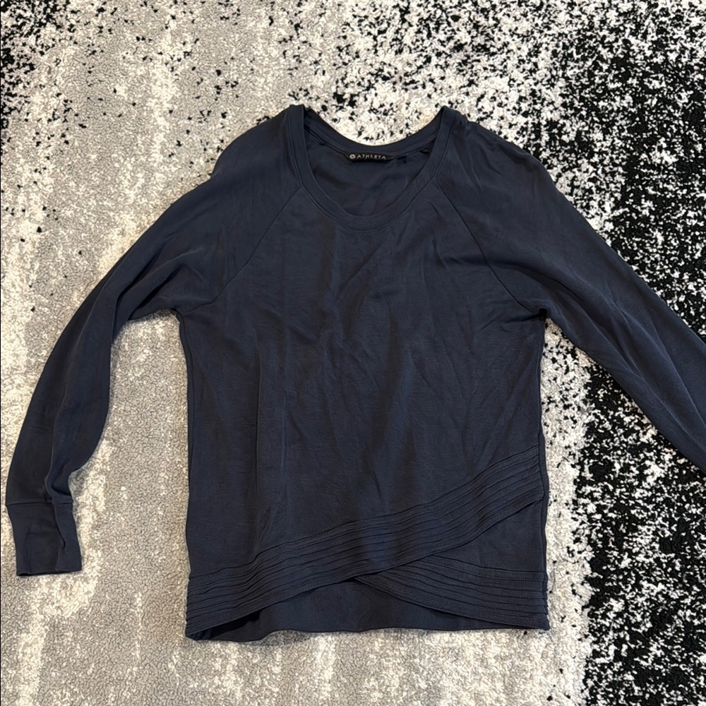 Athleta Navy Long Sleeve Top
